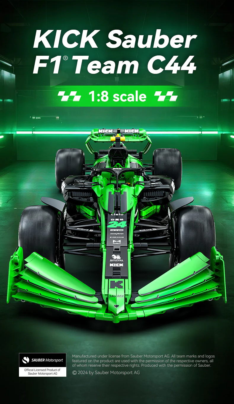 CaDA KICK Sauber F1 Team C44 1:8 C64010 – Brick Army Canada