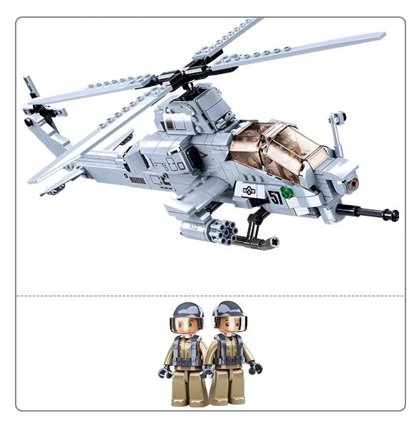 Sluban AH-1Z Viper Attack Helicopter B0838