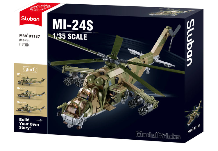 Sluban Russian Hind MI-24S Attack Helicopter B1137