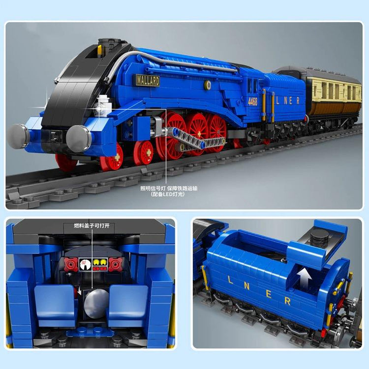 Mould King Class A4 Pacific Mallard Steam Locomotive RC set with track MK12006