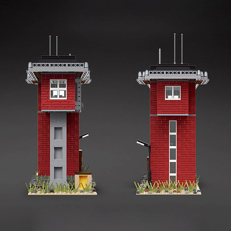 Mould King Train Signal Station with 2 switch tracks MK12009