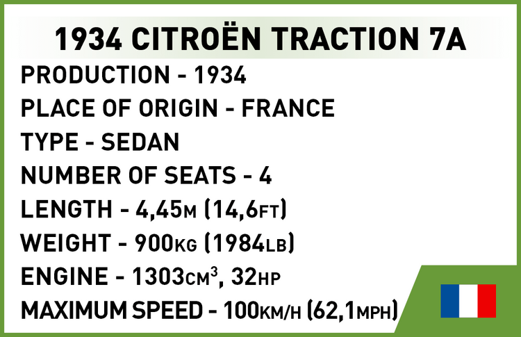 1934 Citroen Traction 7A 1:35 #2263