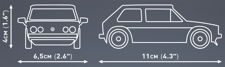 Volkswagen Golf GTI Blue 1:35 #24615