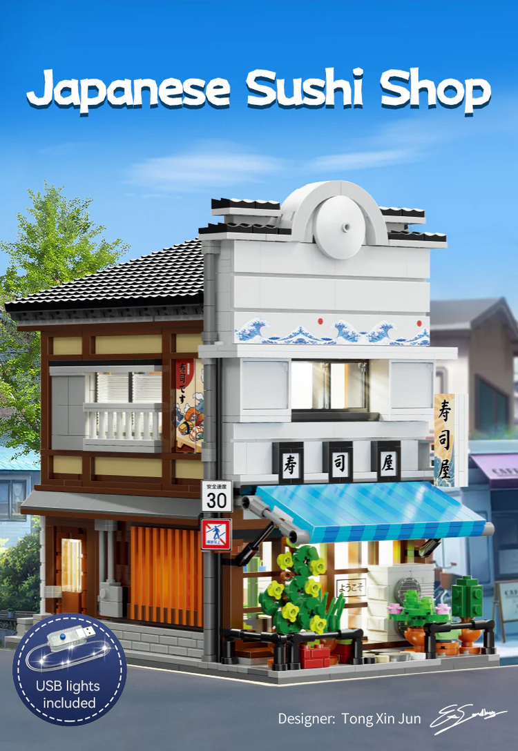 CaDA Japanese Sushi Shop with LED lighting C66018