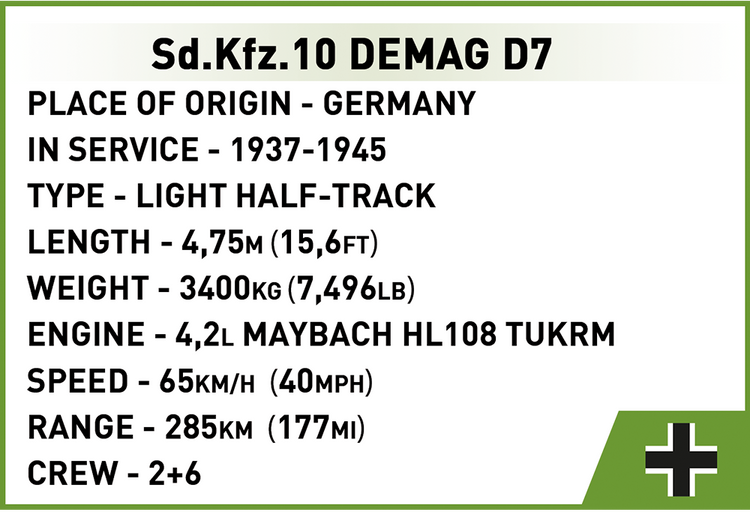 SD.KFZ.10 DEMAG D7 1:35 #2273