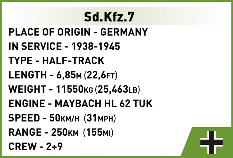 Sd.Kfz. 7 Half-Track 1:35 #2275