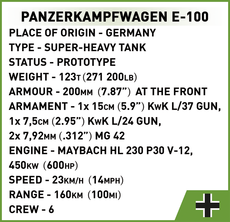 Panzerkampfwagen E-100 1:28 #2572