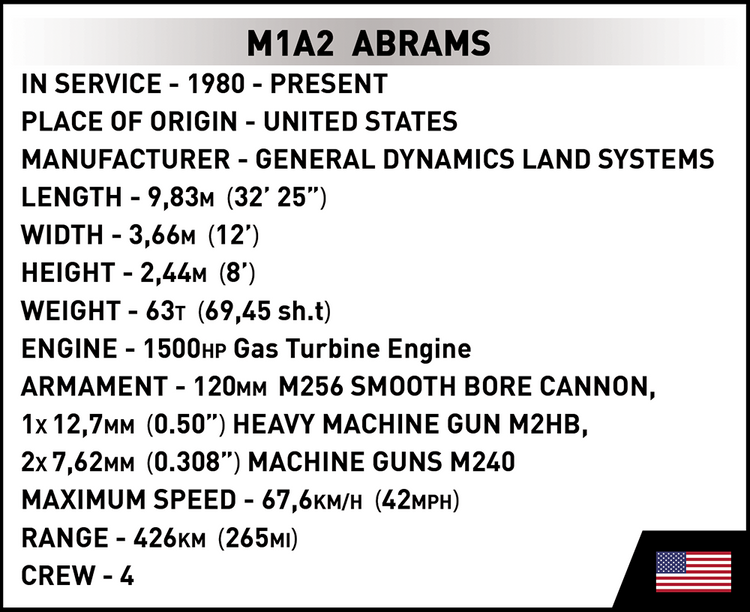 M1A2 Abrams 1:35 #2622 discontinued