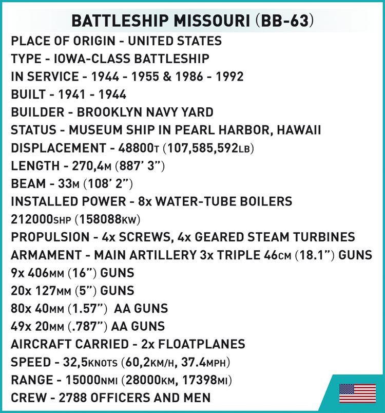 Battleship Missouri (BB-63) #4837