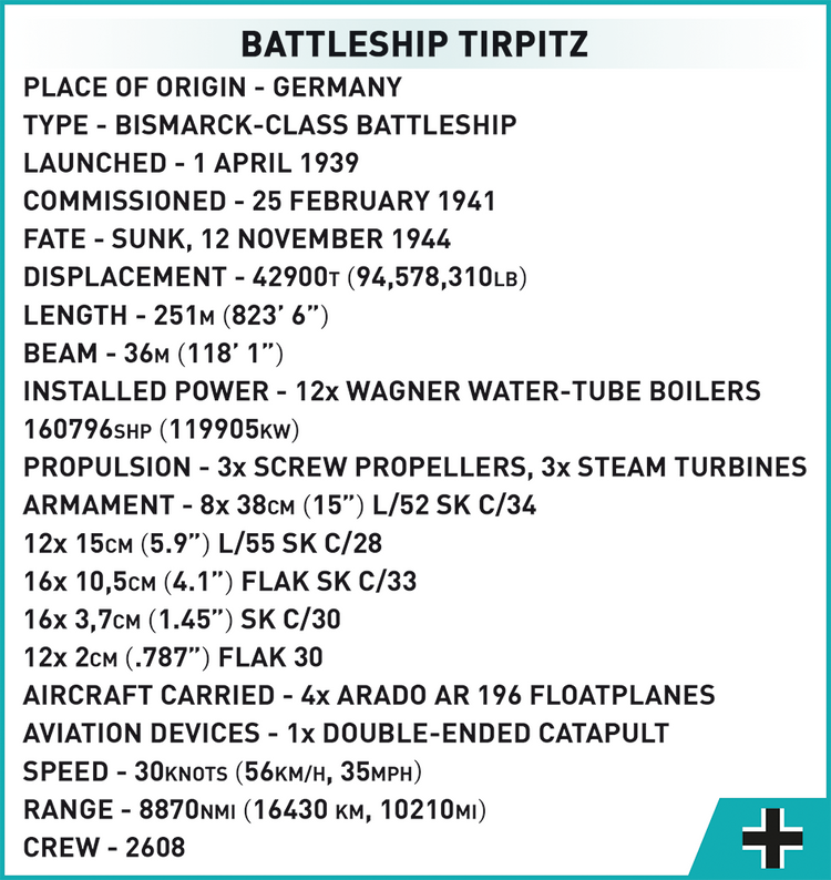 Battleship Tirpitz #4839
