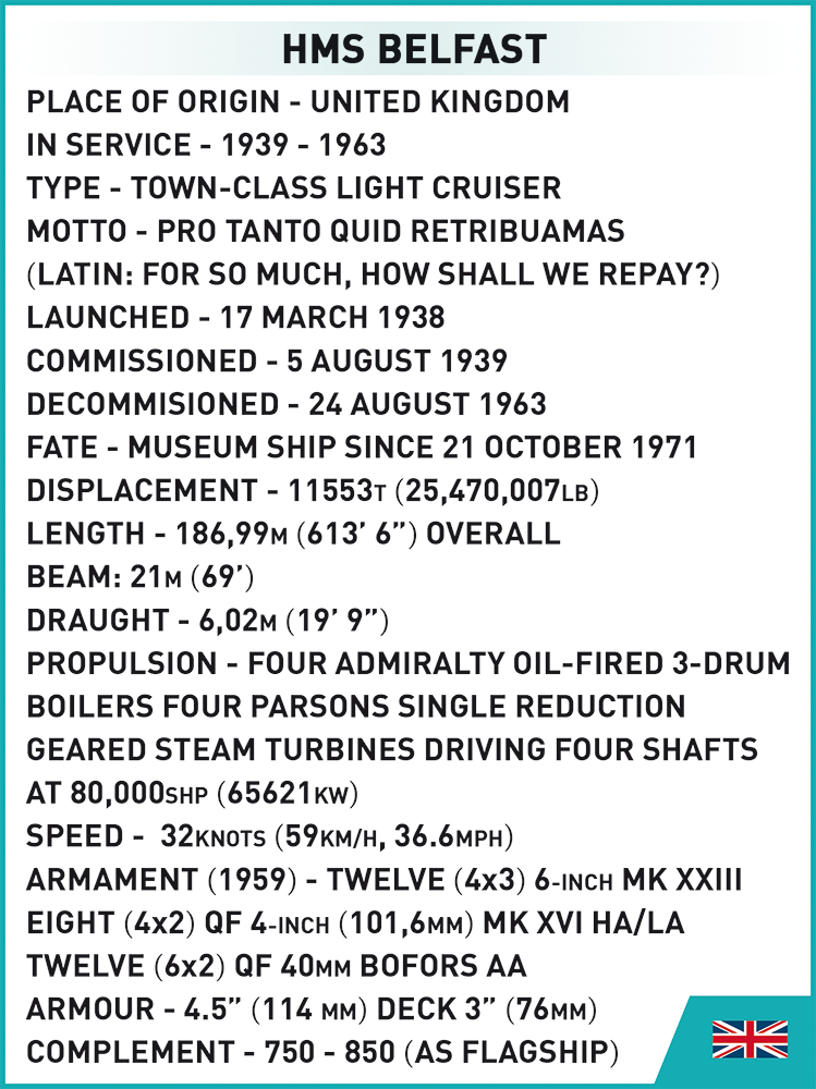 HMS Belfast IWM 1:300 #4844