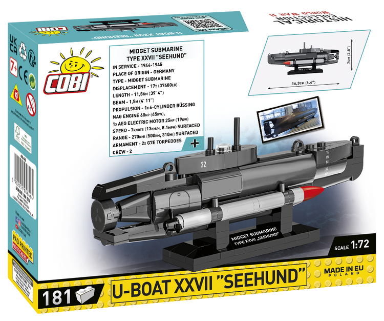 U-Boat XXVII Seehund 1:72 #4846