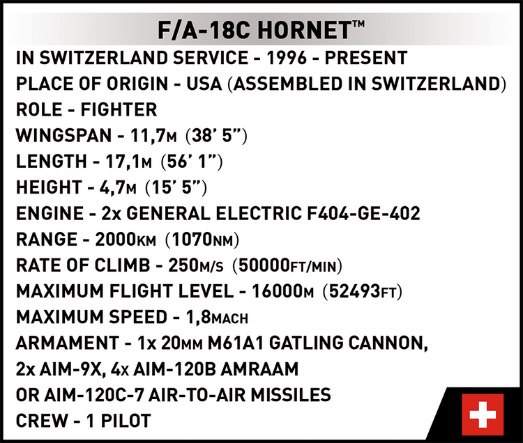 F/A-18C Hornet Swiss Air Force 1:48 #5819
