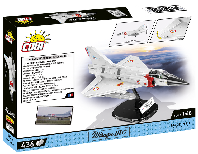 Dassault Mirage IIIC 1:48 #5826 "Les Chevaliers du Ciel" discontinued