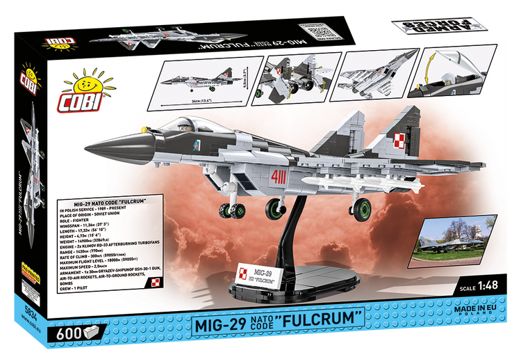 MiG-29 NATO Code "Fulcrum" Poland 1:48 #5834 discontinued