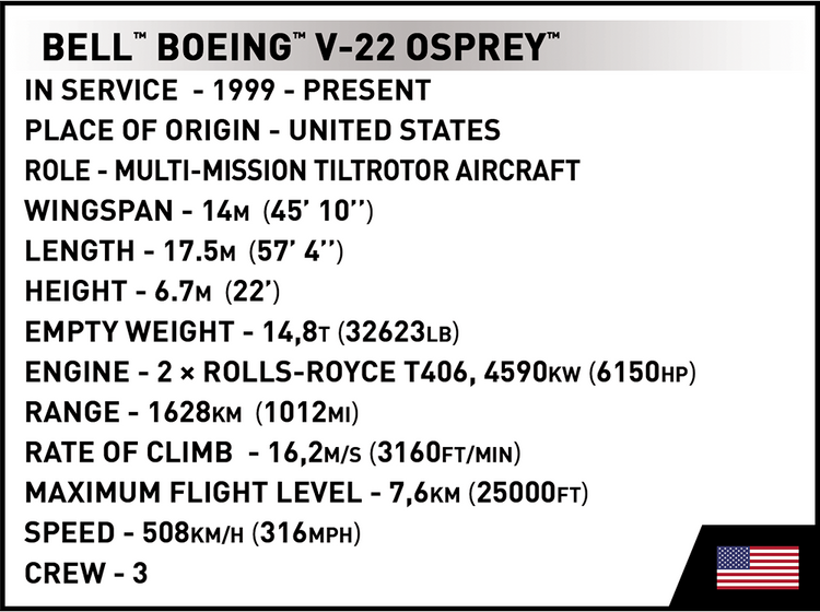 Bell-Boeing V-22 Osprey First Flight Edition 1:48 #5835