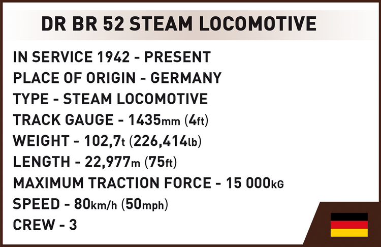 DR BR 52 Steam Locomotive 1:35 #6282