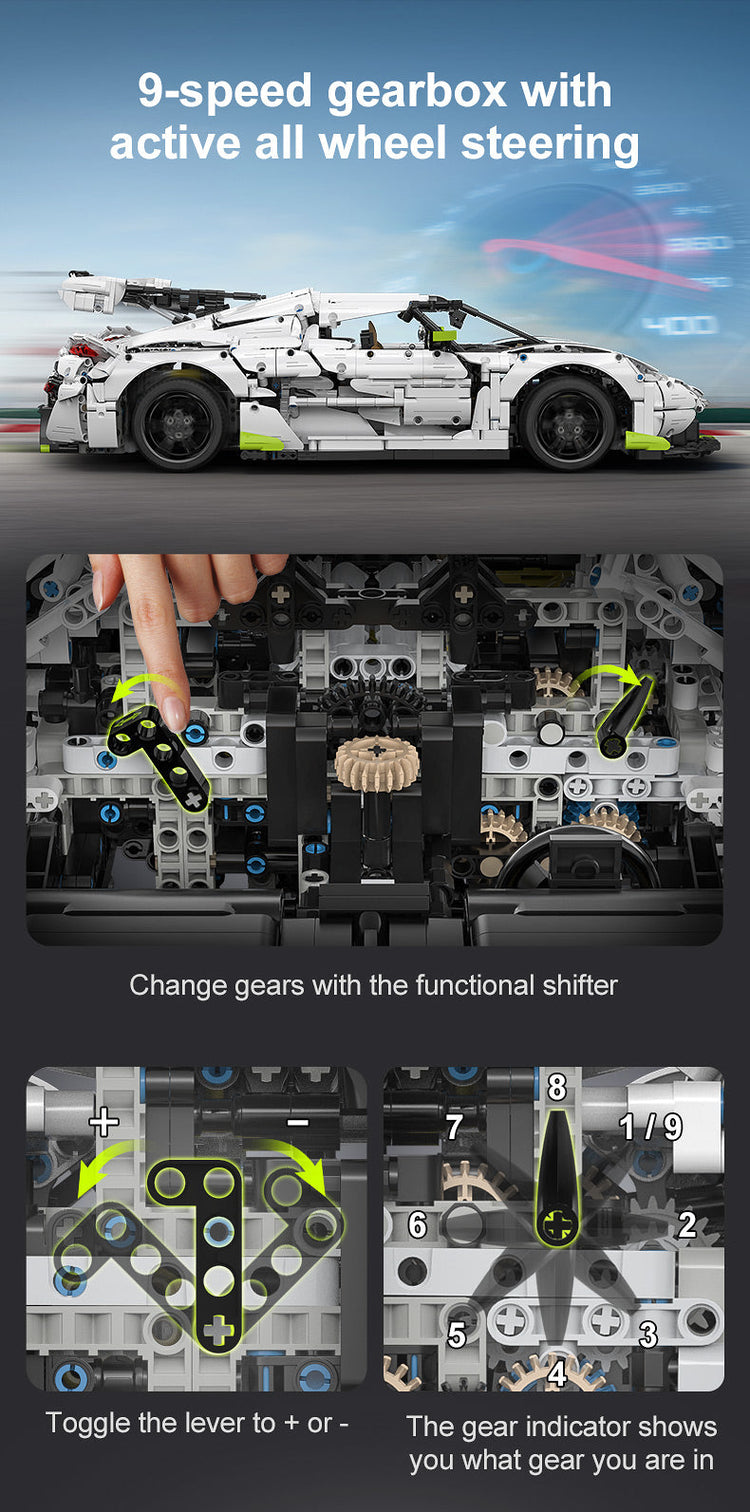 CaDA Koenigsegg Jesko Fantasma 1:8 C61048