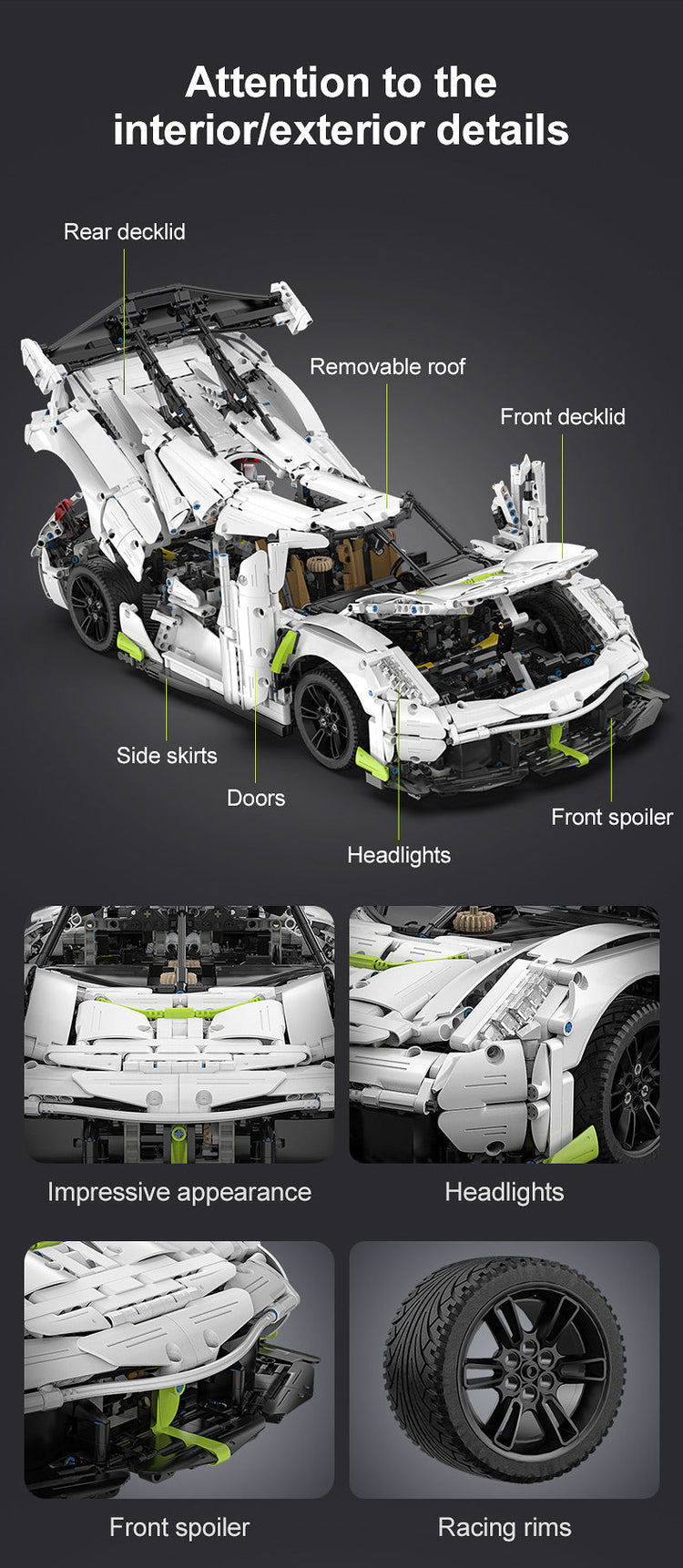 CaDA Koenigsegg Jesko Fantasma 1:8 C61048