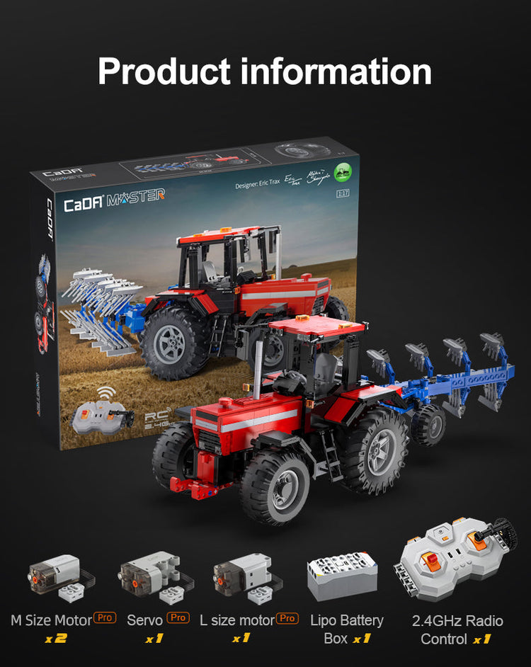CaDA Farm Tractor with Remote Contol 1:17 C61052