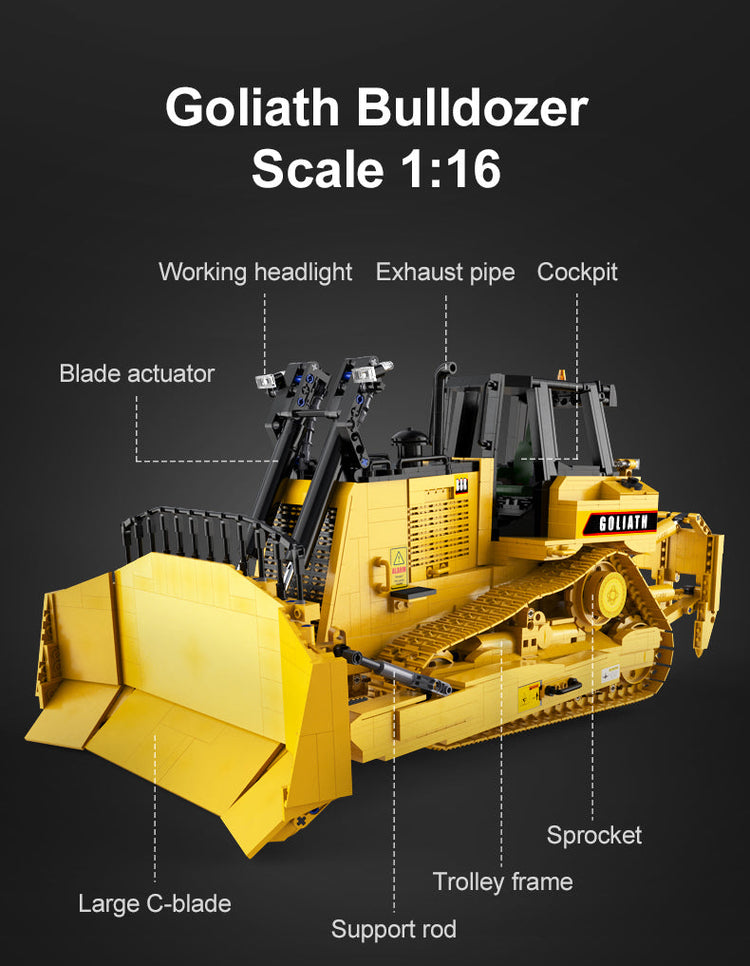 CaDA Goliath Bulldozer with Remote Control 1:16 C61056