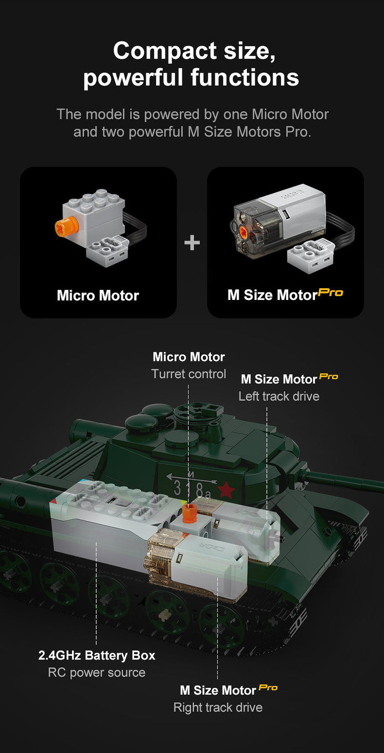 CaDA T-34 Tank with Remote Control 1:35 C61072