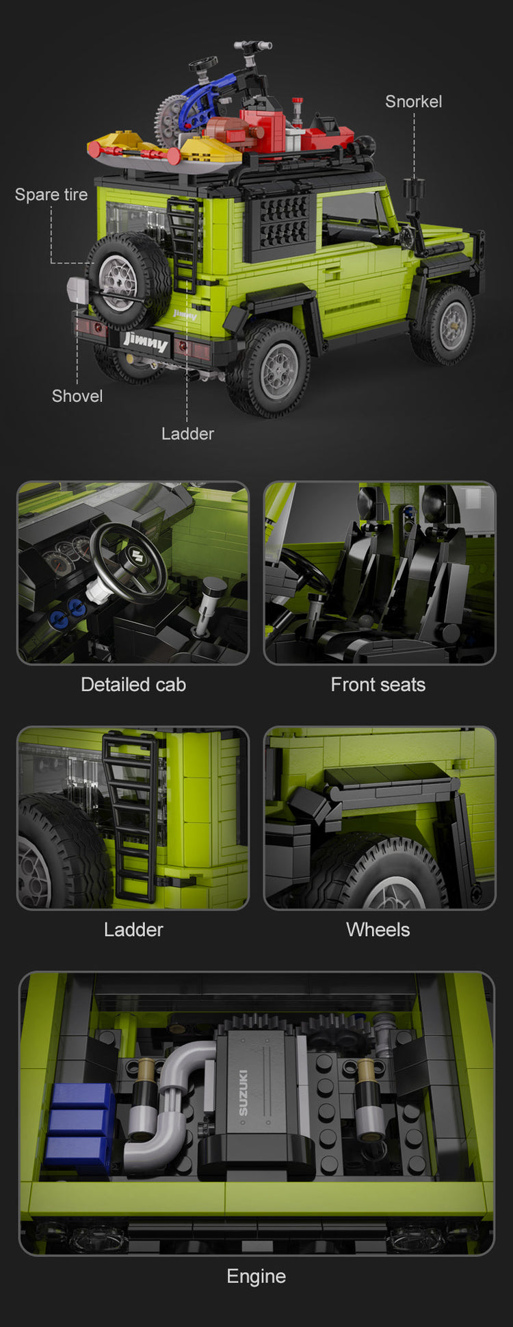 CaDA Suzuki Jimny with RC option 1:12 C62001