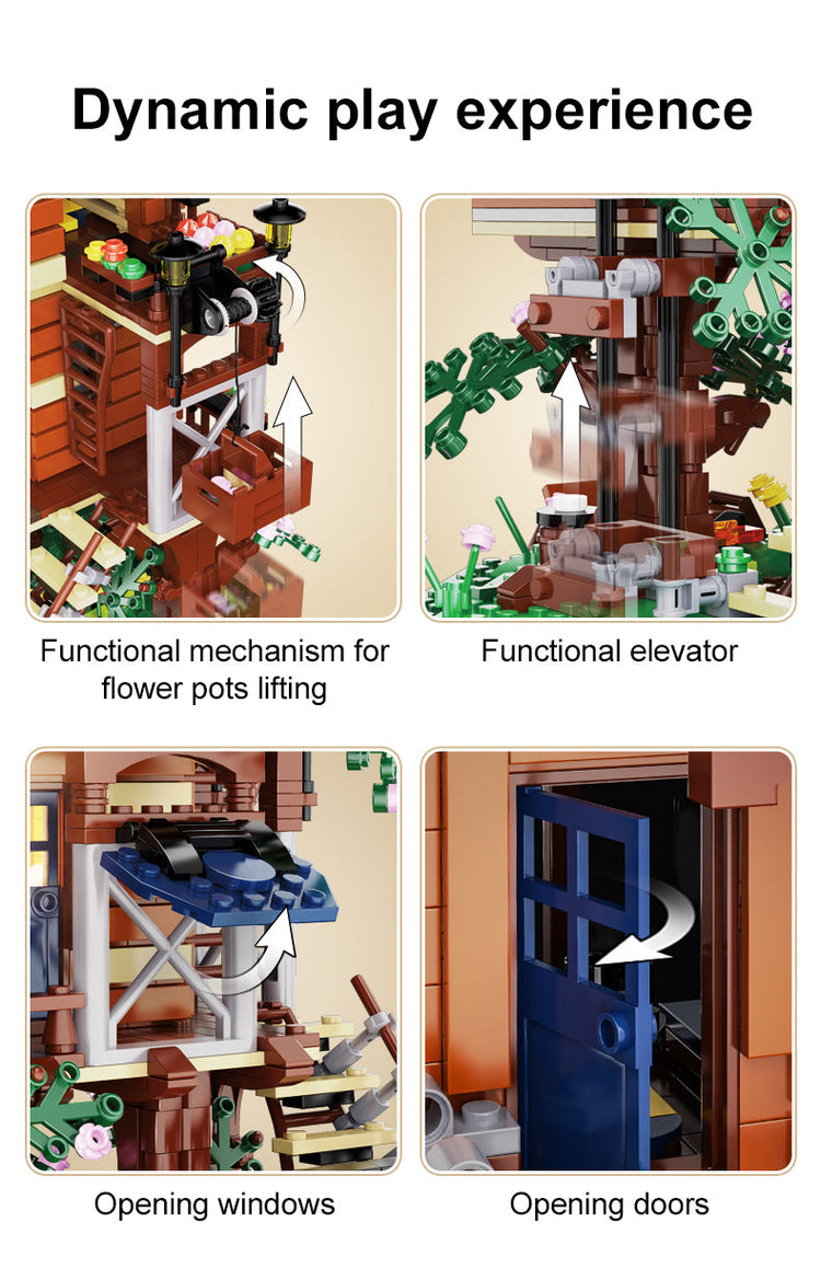 CaDA Four Seasons Tree House with LED lighting C66004