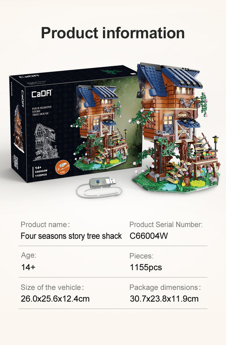 CaDA Four Seasons Tree House with LED lighting C66004