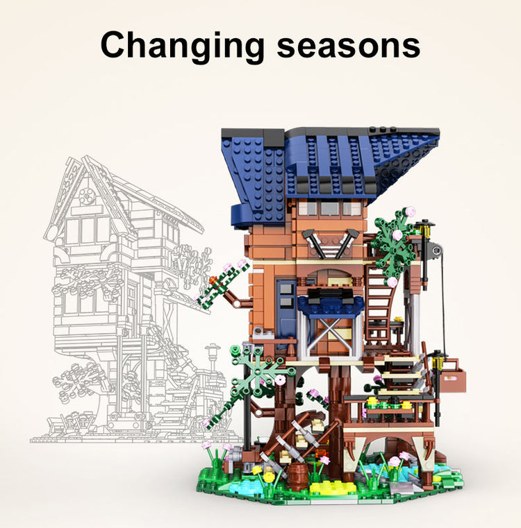 CaDA Four Seasons Tree House with LED lighting C66004