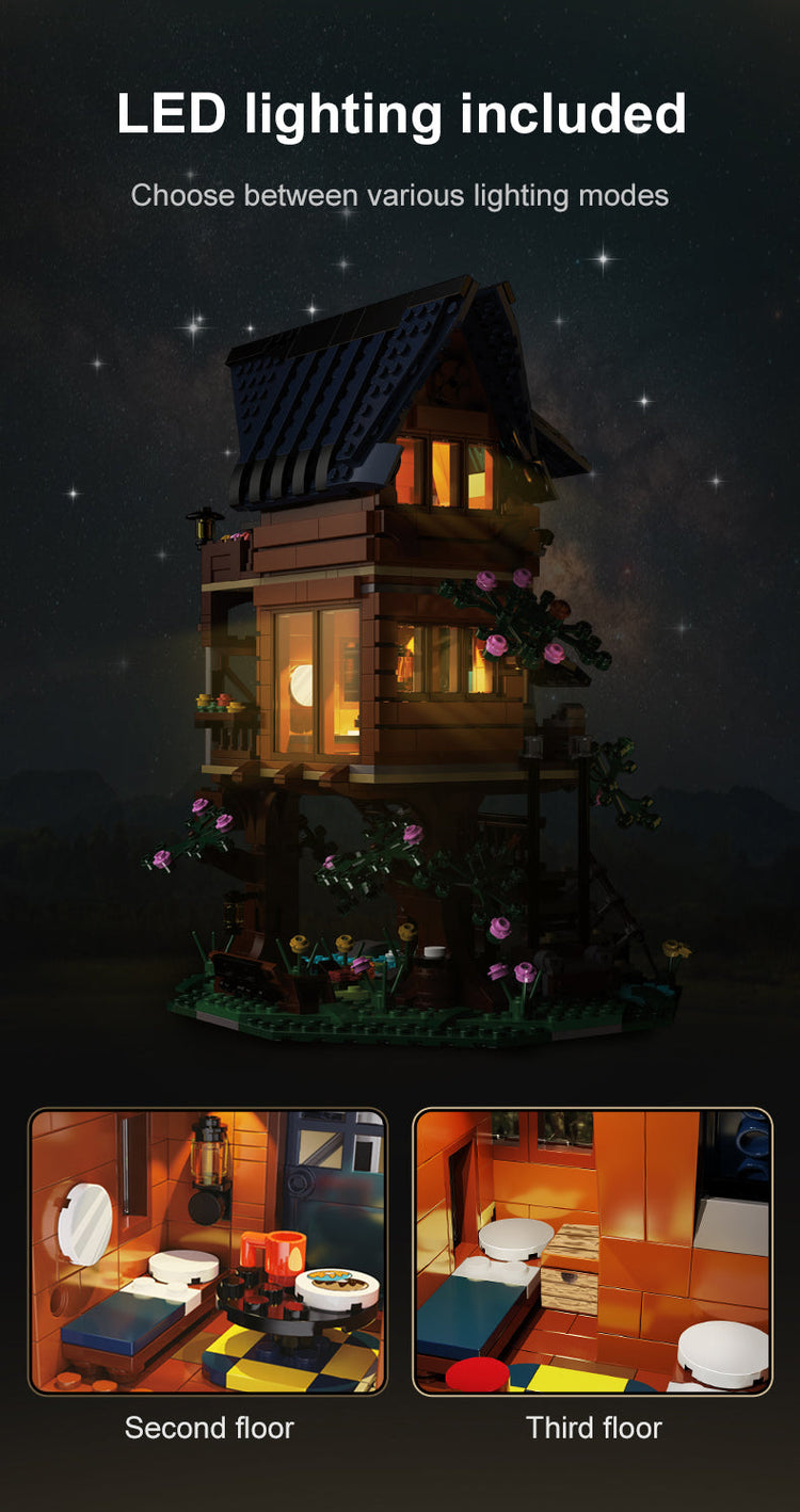 CaDA Four Seasons Tree House with LED lighting C66004