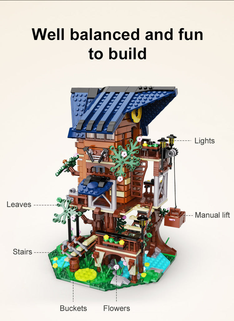 CaDA Four Seasons Tree House with LED lighting C66004
