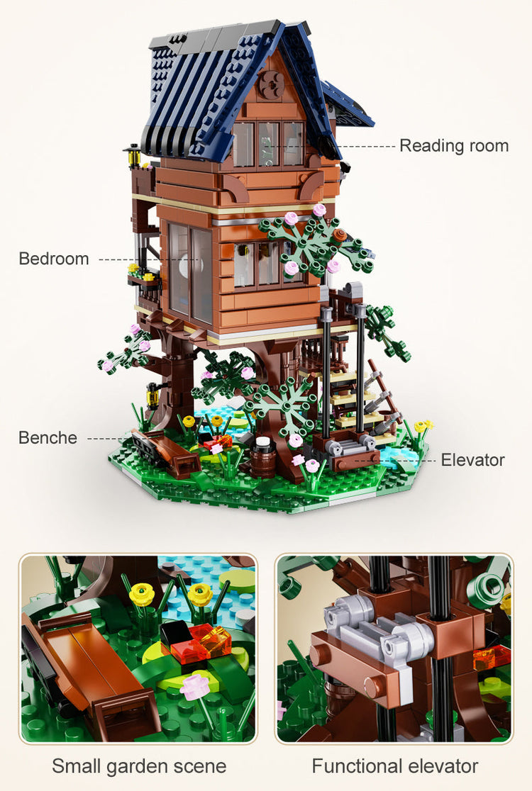 CaDA Four Seasons Tree House with LED lighting C66004