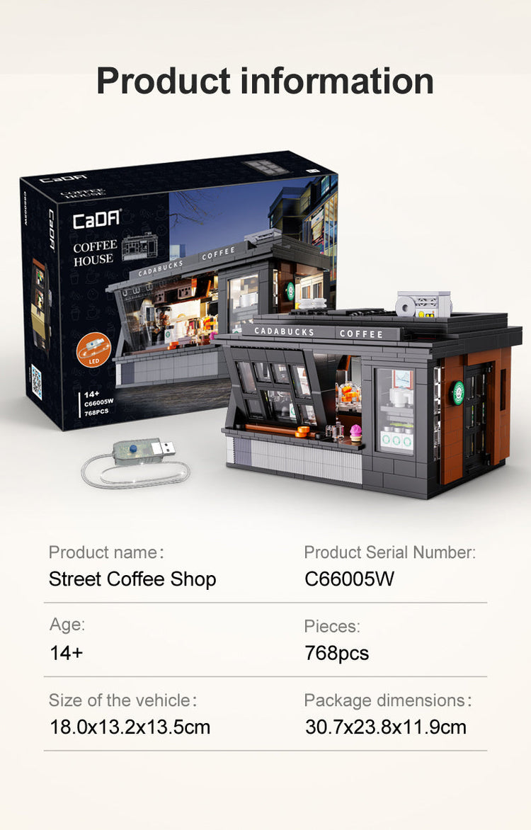 CaDA Street Coffee House with LED lighting C66005