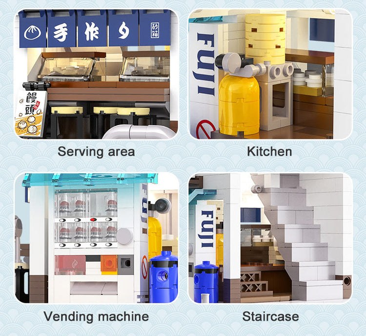 CaDA Japanese Steamed Bun Shop with LED lighting C66006