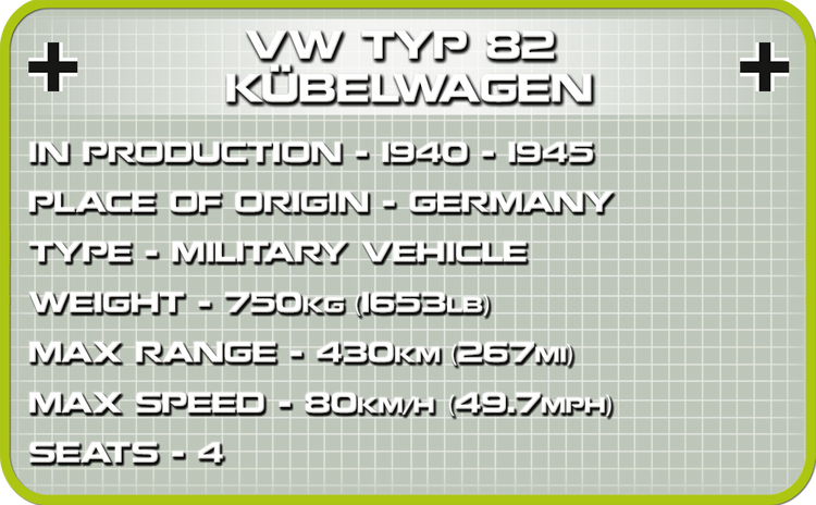 VW TYP 82 Kubelwagen #2402