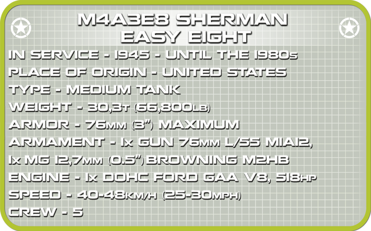 M4A3E8 Sherman 1:48 #2705 discontinued