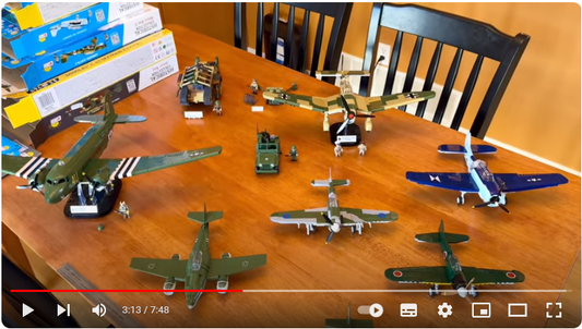 A lot of new COBI planes just built by Terry