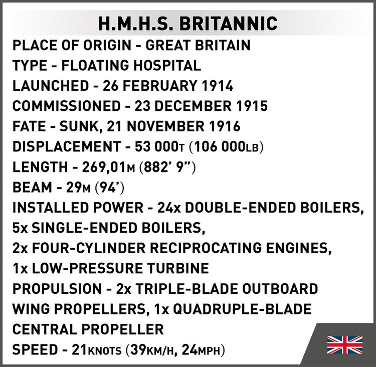 H.M.H.S. Britannic 1:700 #1681