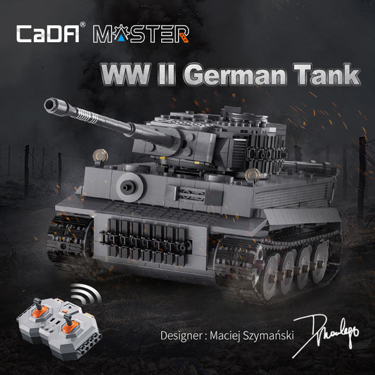CaDA brand Tiger Tank with Remote Control 1:35 C61071W