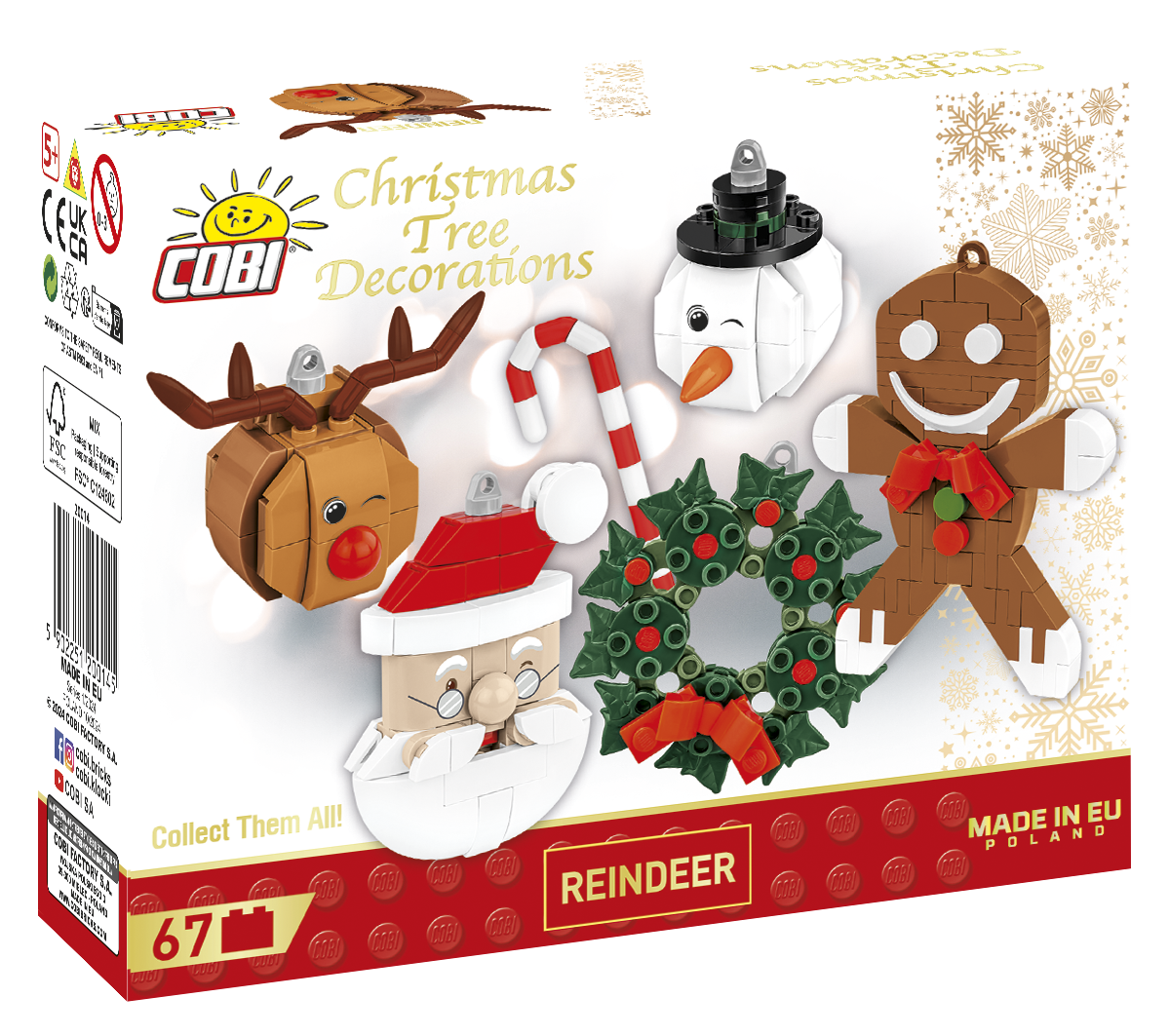 Brick Rudolph Rudolph the Red-nosed Reindeer Ornament #20014 – Brick Army Canada