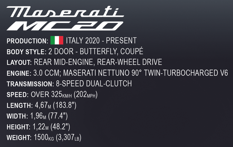 Maserati MC20 1:12 #24335