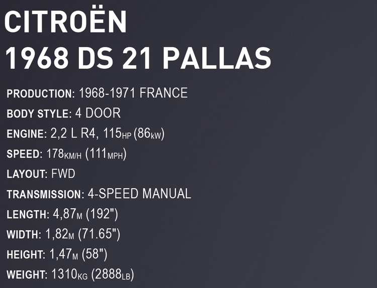 Citroen DS 21 Pallas 1968 #24348