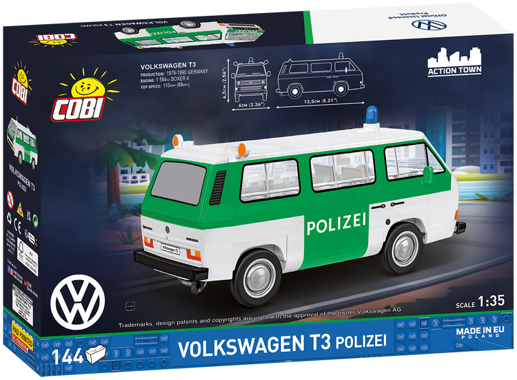 Volkswagen T3 Polizei 1:35 #24637