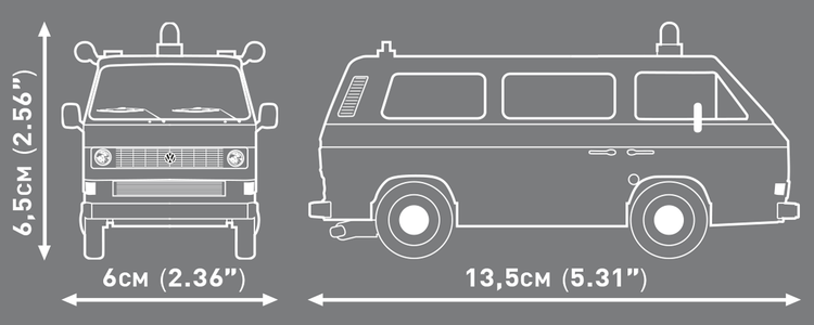 Volkswagen T3 Polizei 1:35 #24637