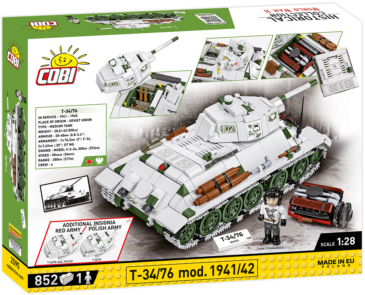 T-34/76 mod. 1941/42 1:28 #2595 – Brick Army Canada T-34/76 mod. 1941/42 1:28 #2595 – Brick Army Canada