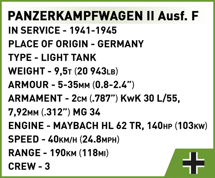 Panzerkampfwagen II Ausf. F 1:28 #2597