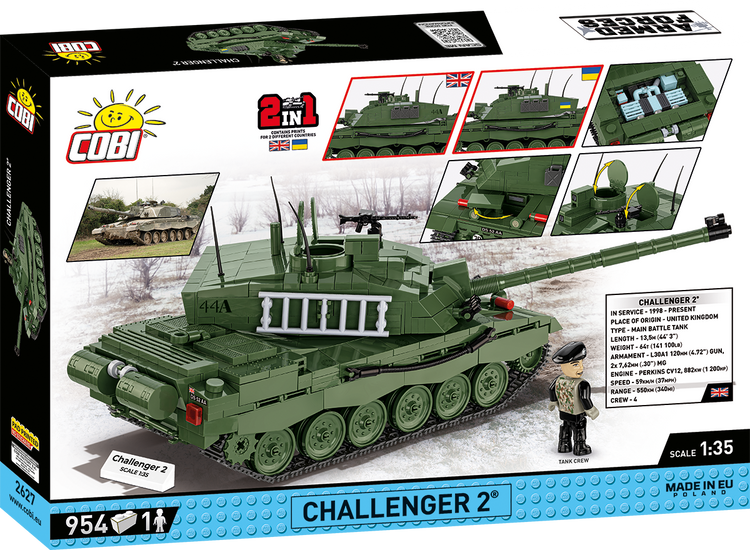 Challenger 2 UK and Ukraine 1:35 #2627