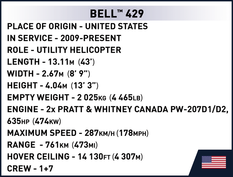 Bell 429 Air Ambulance 1:48 #26629