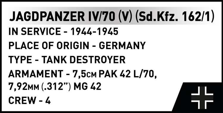 Jagdpanzer IV/70 (V) (Sd.Kfz.162/1) 1:28 #2668